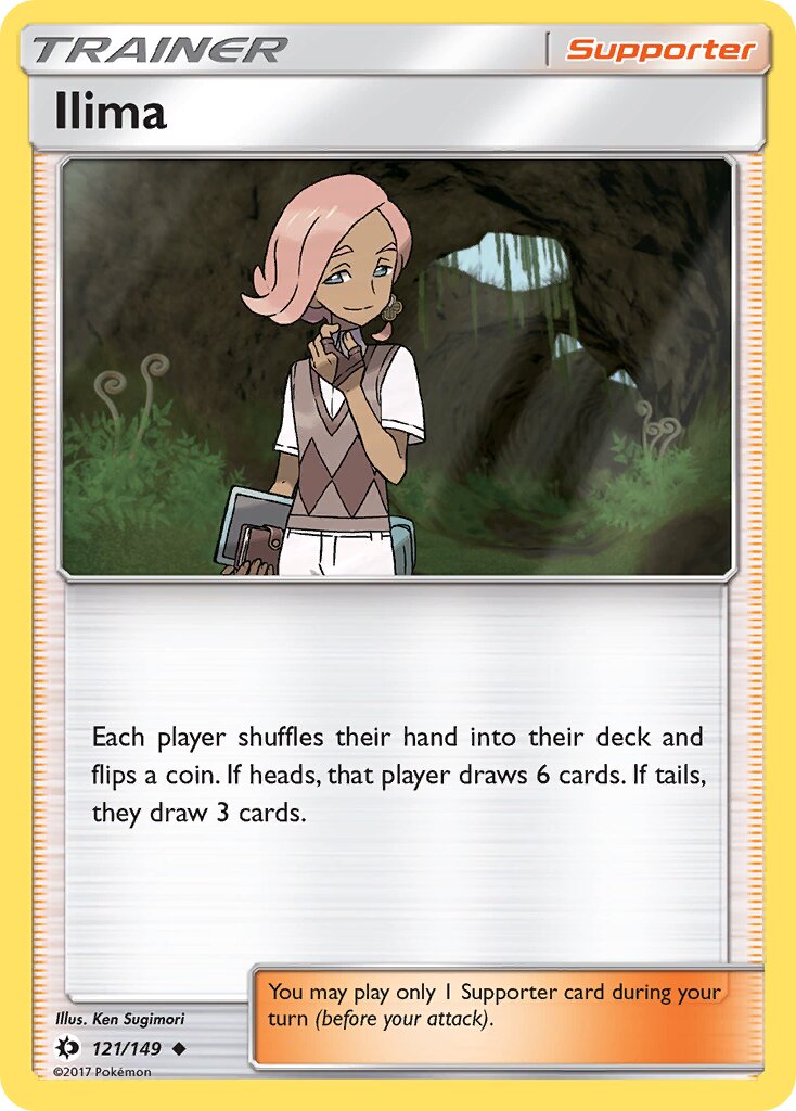 Ilima 121/149 — Sun & Moon (English Pokémon TCG card)