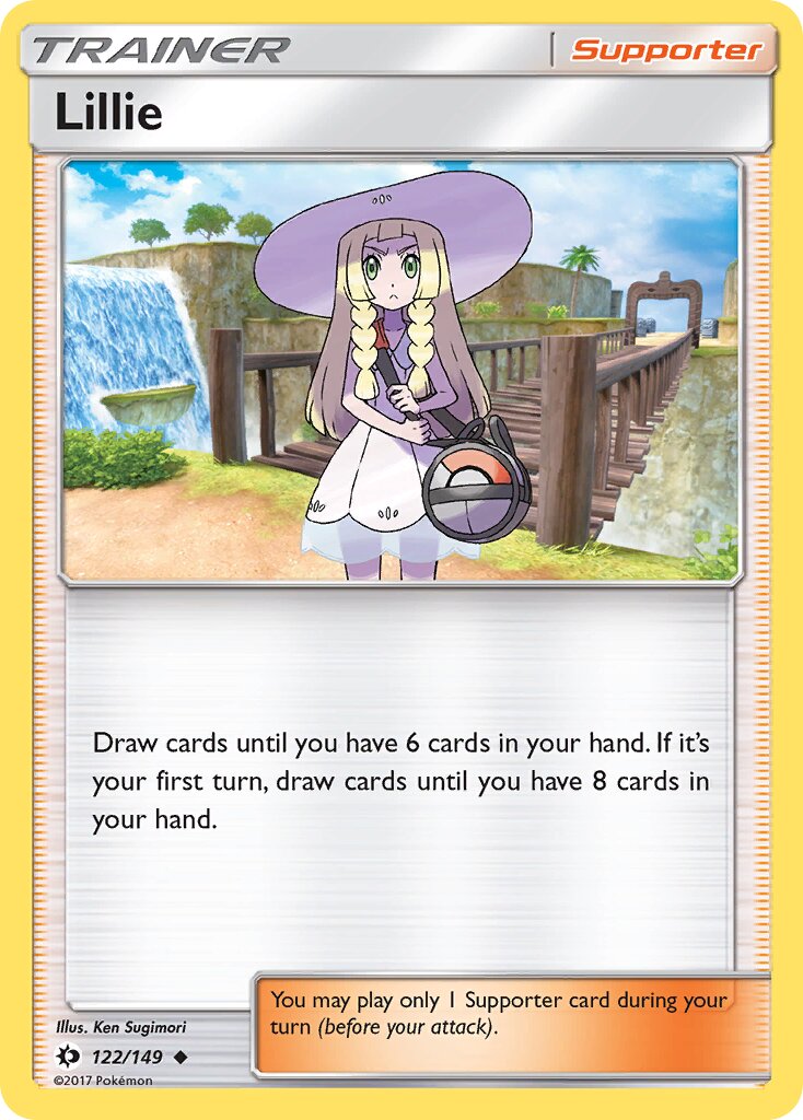 Lillie 122/149 — Sun & Moon (English Pokémon TCG card)