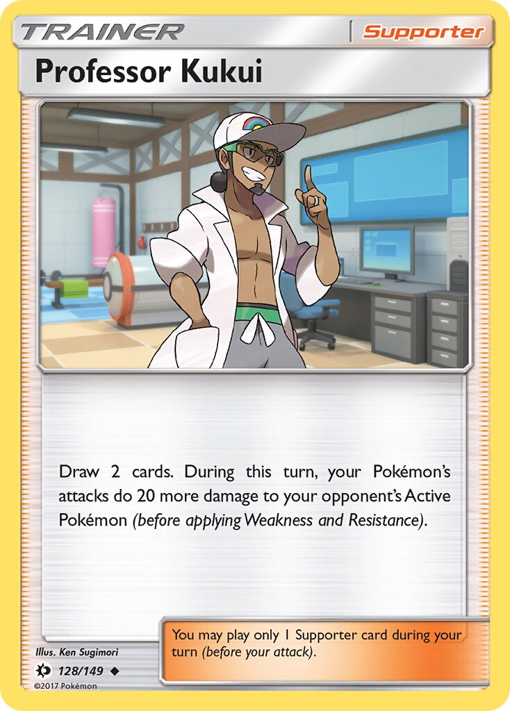 Professor Kukui 128/149 — Sun & Moon (English Pokémon TCG card)