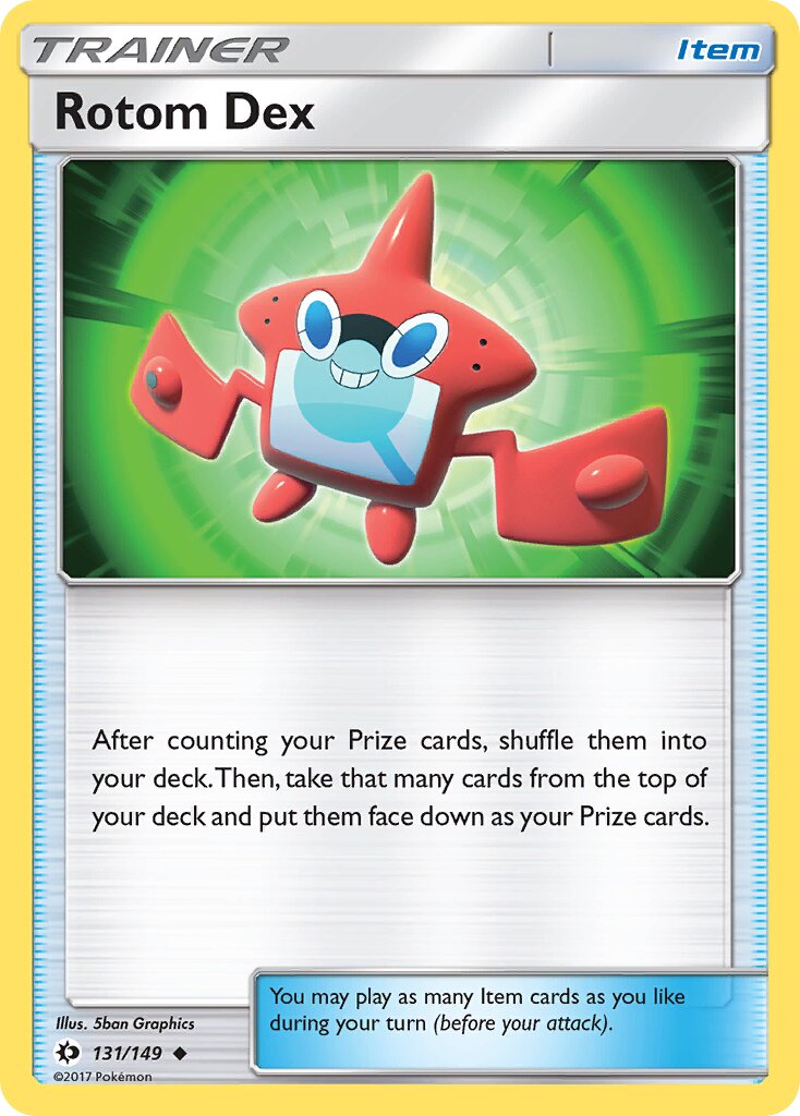 Rotom Dex 131/149 — Sun & Moon (English Pokémon TCG card)