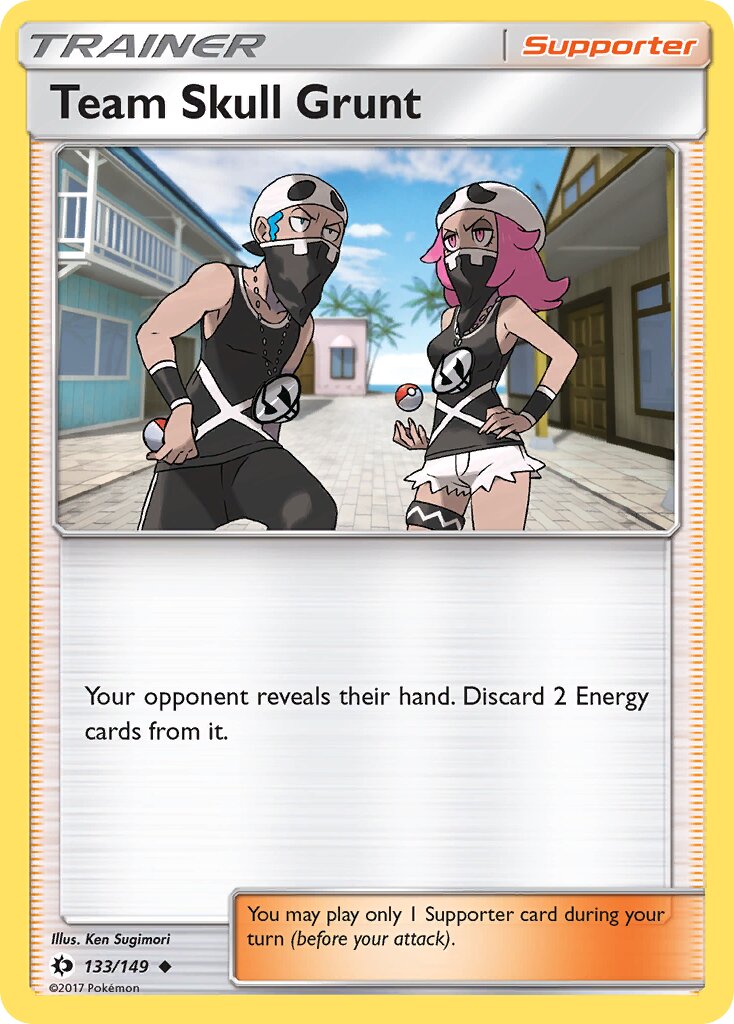 Team Skull Grunt 133/149 — Sun & Moon (English Pokémon TCG card)