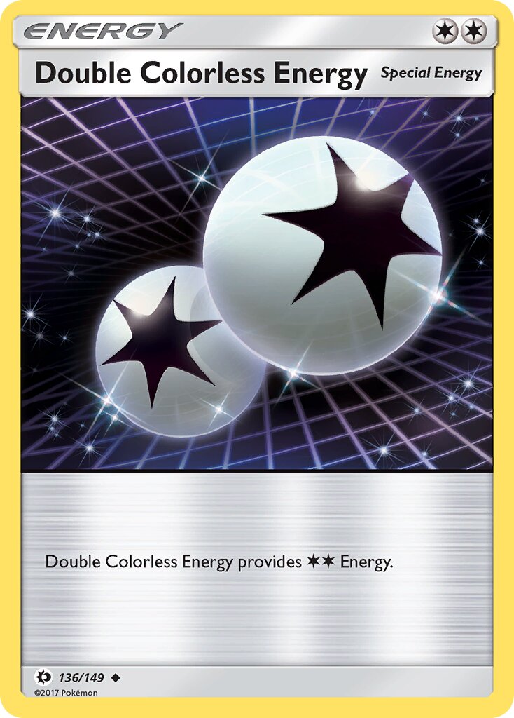 Double Colorless Energy 136/149 — Sun & Moon (English Pokémon TCG card)