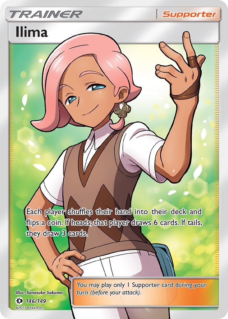 Ilima 146/149 — Sun & Moon (English Pokémon TCG card)