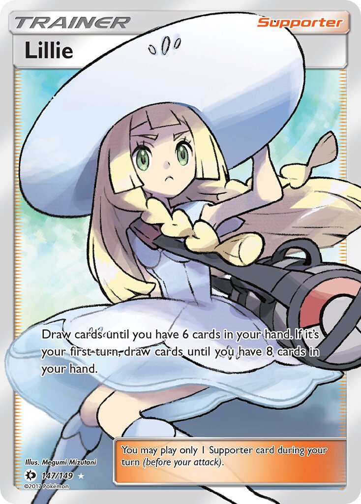 Lillie 147/149 — Sun & Moon (English Pokémon TCG card)