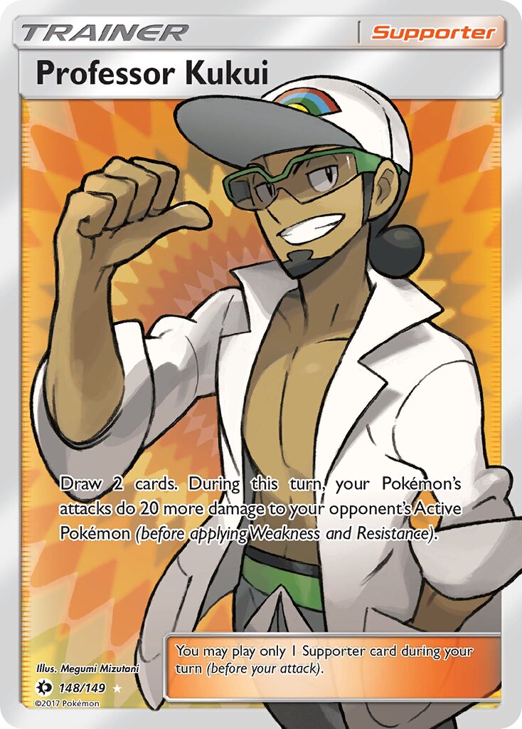 Professor Kukui 148/149 — Sun & Moon (English Pokémon TCG card)
