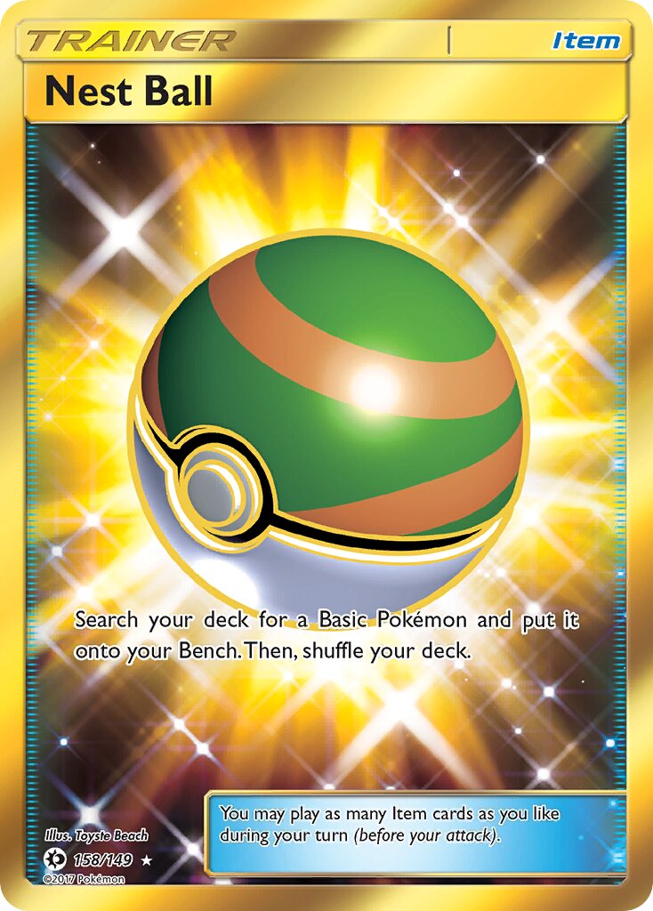 Nest Ball 158/149 — Sun & Moon (English Pokémon TCG card)
