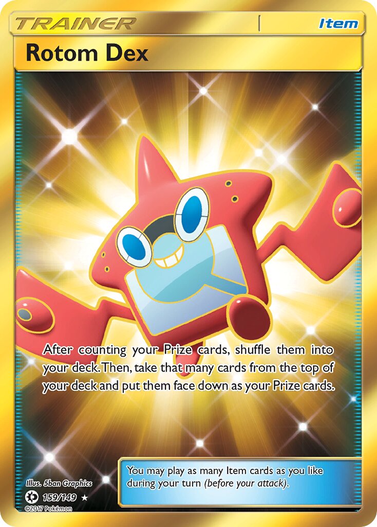 Rotom Dex 159/149 — Sun & Moon (English Pokémon TCG card)
