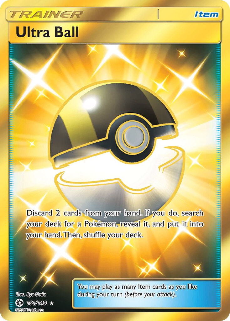 Ultra Ball 161/149 — Sun & Moon (English Pokémon TCG card)