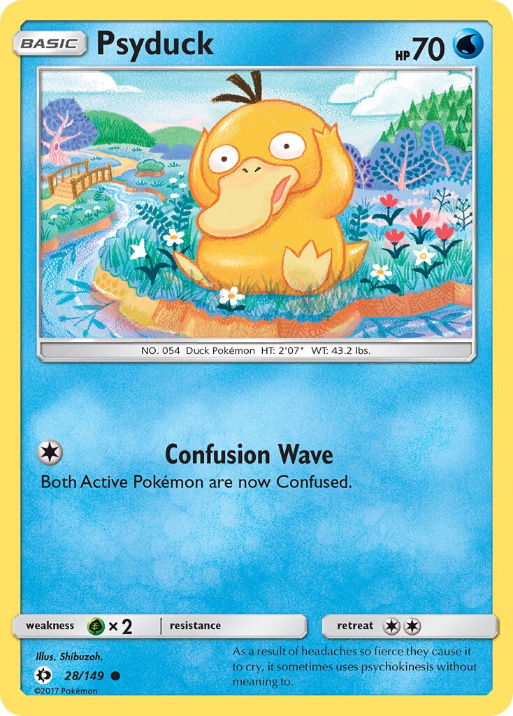 Psyduck 028/149 — Sun & Moon (English Pokémon TCG card)