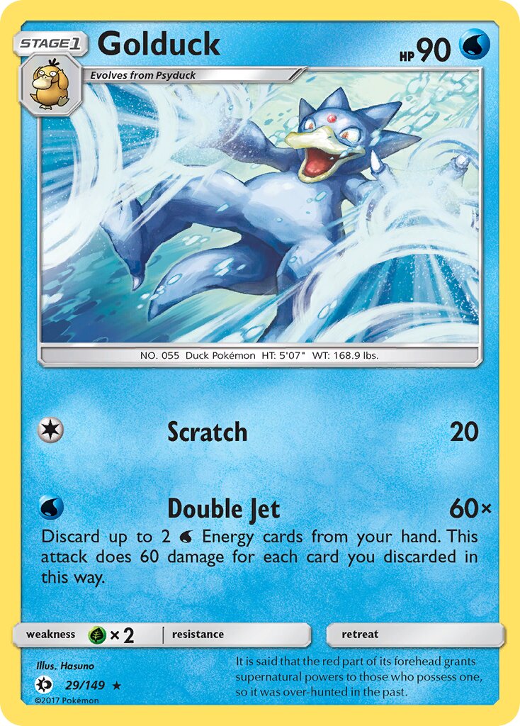 Golduck 029/149 — Sun & Moon (English Pokémon TCG card)