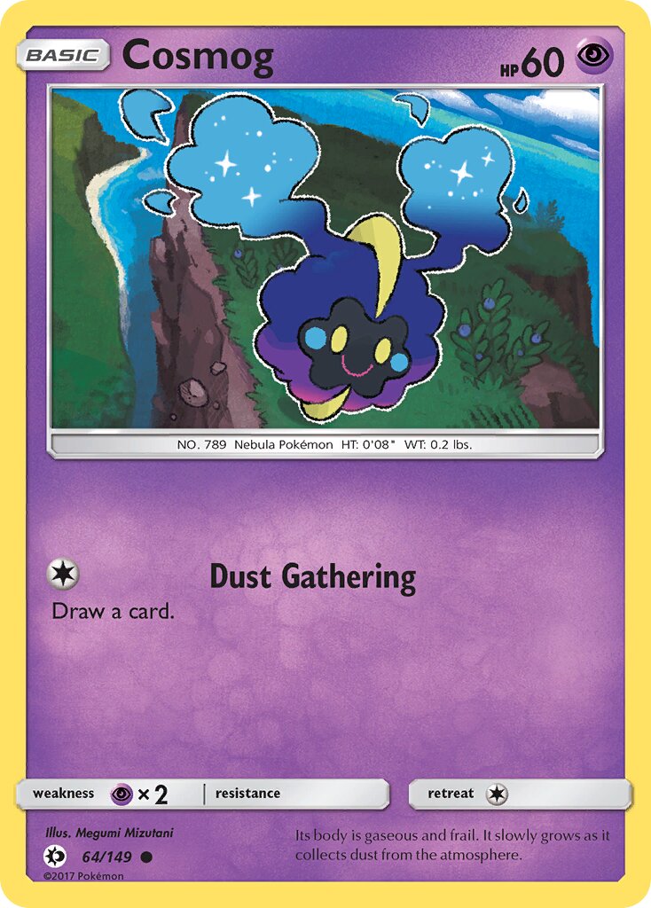 Cosmog 064/149 — Sun & Moon (English Pokémon TCG card)