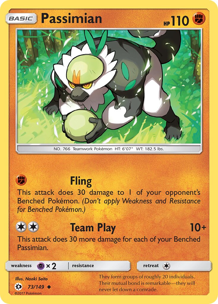 Passimian 073/149 — Sun & Moon (English Pokémon TCG card)