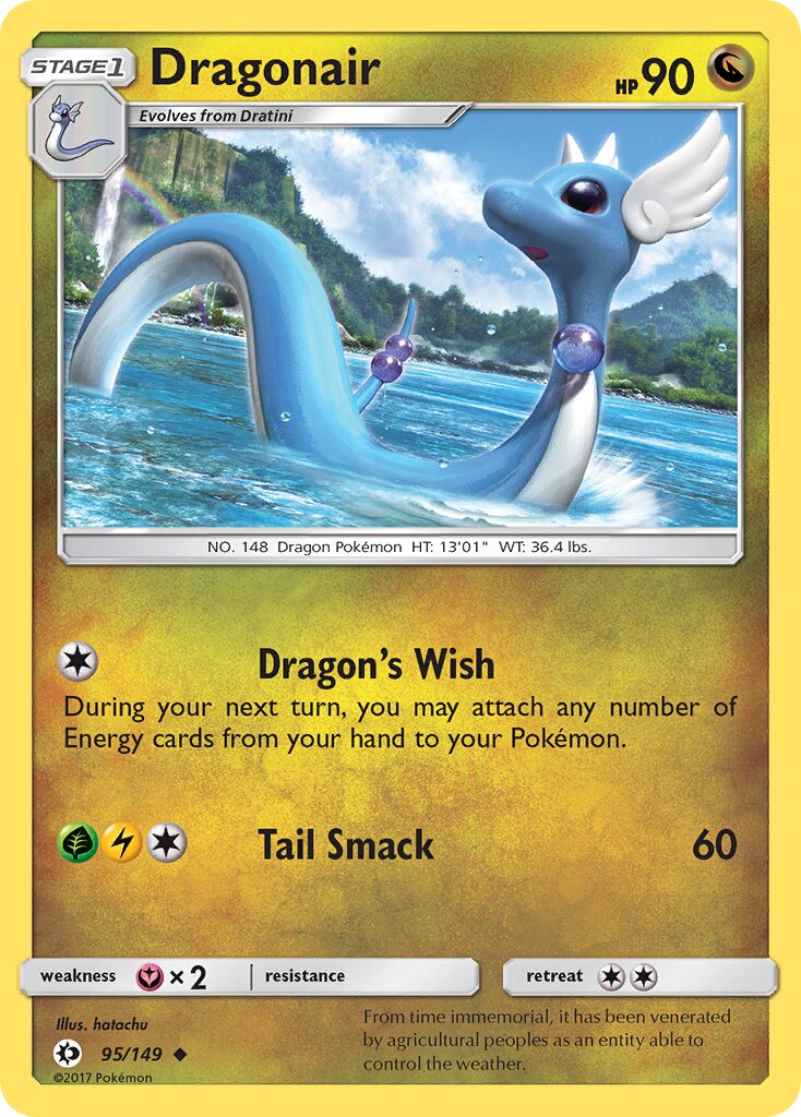 Dragonair 095/149 — Sun & Moon (English Pokémon TCG card)