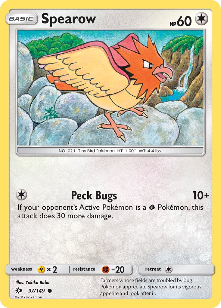 Spearow 097/149 — Sun & Moon (English Pokémon TCG card)