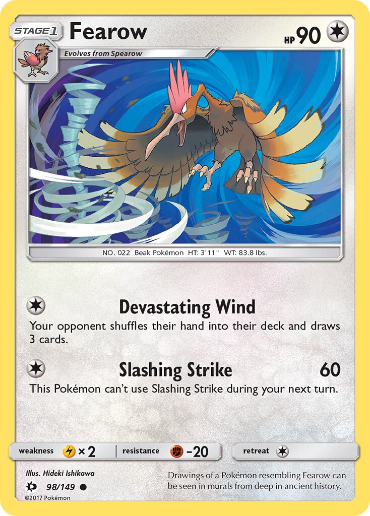 Fearow 098/149 — Sun & Moon (English Pokémon TCG card)