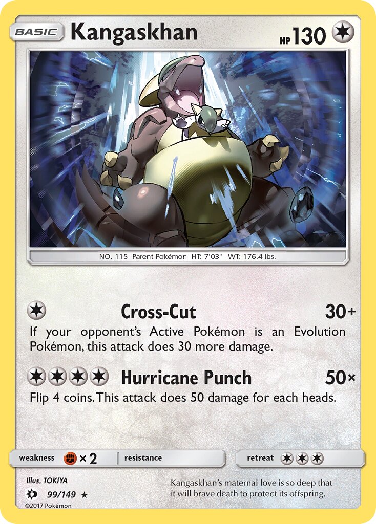 Kangaskhan 099/149 — Sun & Moon (English Pokémon TCG card)