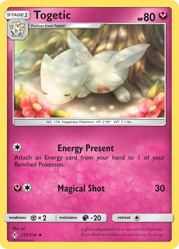 Togetic 137/214 — Unbroken Bonds (English Pokémon TCG card)