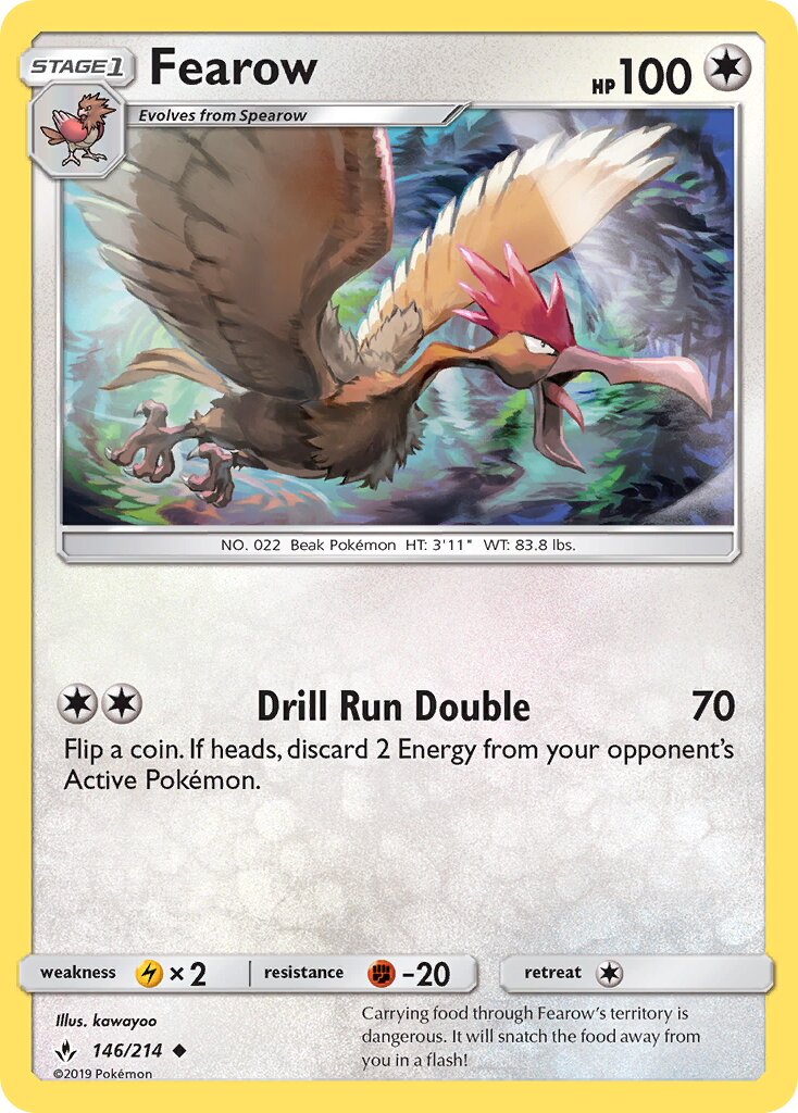 Fearow 146/214 — Unbroken Bonds (English Pokémon TCG card)