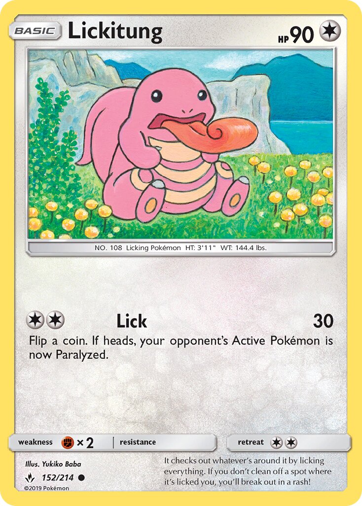 Lickitung 152/214 — Unbroken Bonds (English Pokémon TCG card)