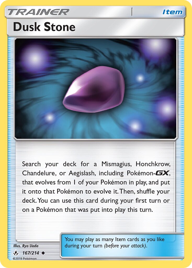 Dusk Stone 167/214 — Unbroken Bonds (English Pokémon TCG card)