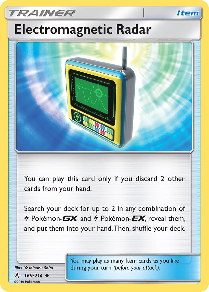 Electromagnetic Radar 169/214 — Unbroken Bonds (English Pokémon TCG card)