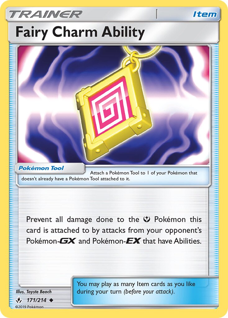 Fairy Charm Ability 171/214 — Unbroken Bonds (English Pokémon TCG card)