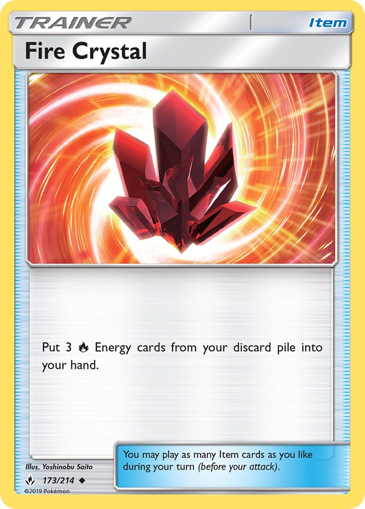 Fire Crystal 173/214 — Unbroken Bonds (English Pokémon TCG card)