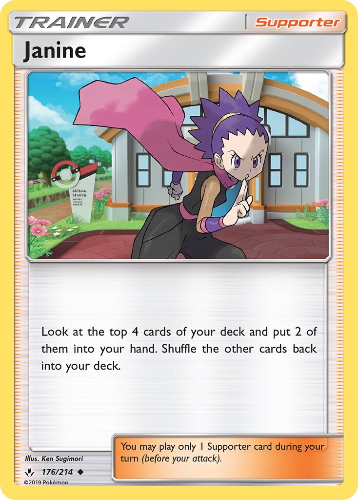 Janine 176/214 — Unbroken Bonds (English Pokémon TCG card)
