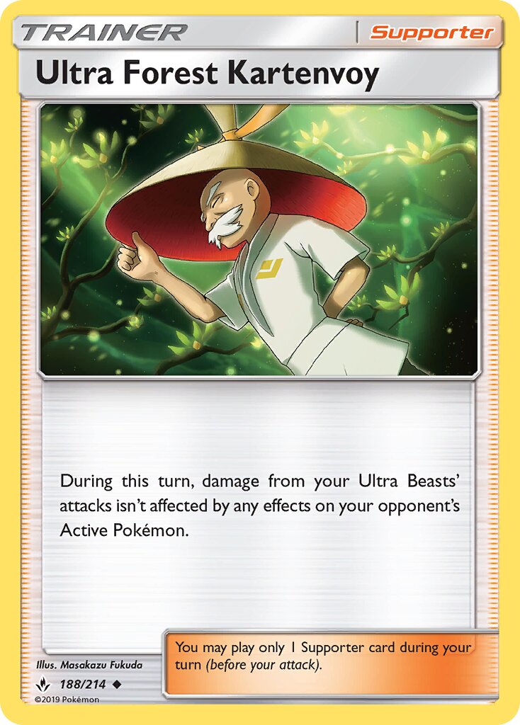Ultra Forest Kartenvoy 188/214 — Unbroken Bonds (English Pokémon TCG card)