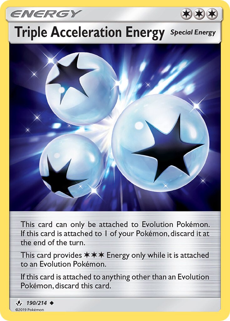 Triple Acceleration Energy 190/214 — Unbroken Bonds (English Pokémon TCG card)