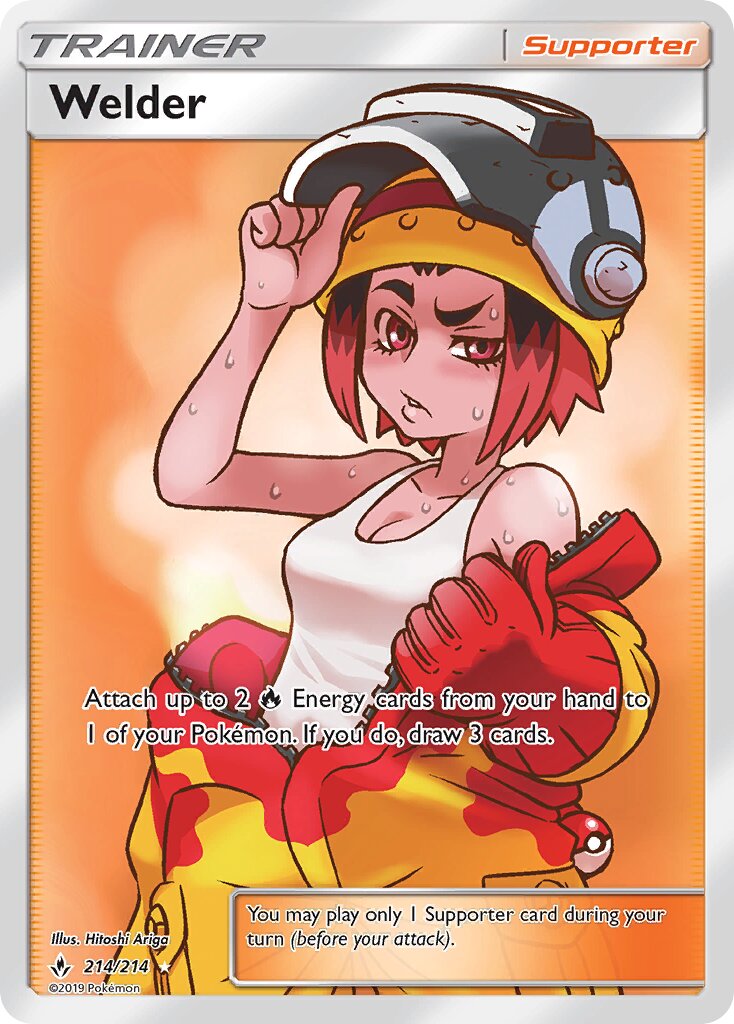 Welder 214/214 — Unbroken Bonds (English Pokémon TCG card)