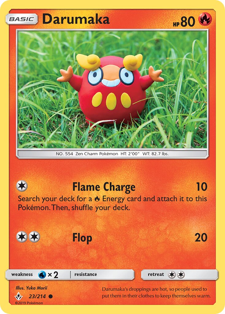Darumaka 023/214 — Unbroken Bonds (English Pokémon TCG card)