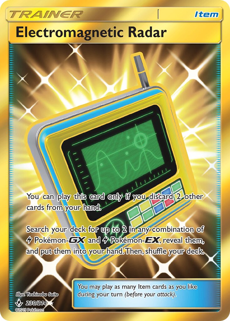 Electromagnetic Radar 230/214 — Unbroken Bonds (English Pokémon TCG card)