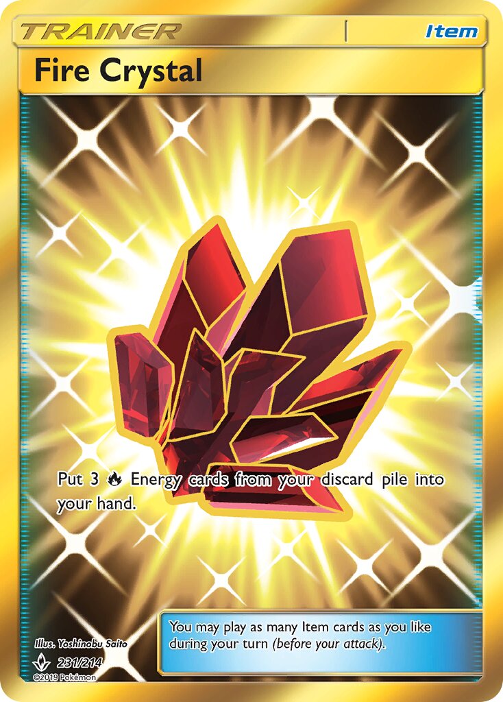 Fire Crystal 231/214 — Unbroken Bonds (English Pokémon TCG card)