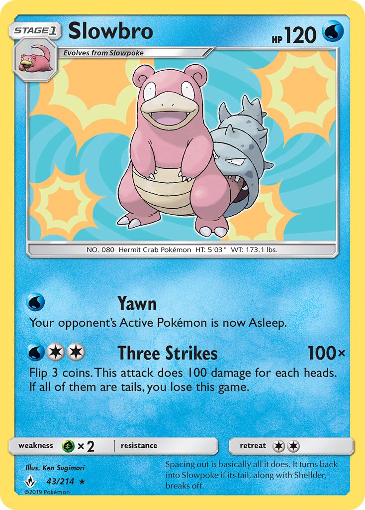 Slowbro 043/214 — Unbroken Bonds (English Pokémon TCG card)
