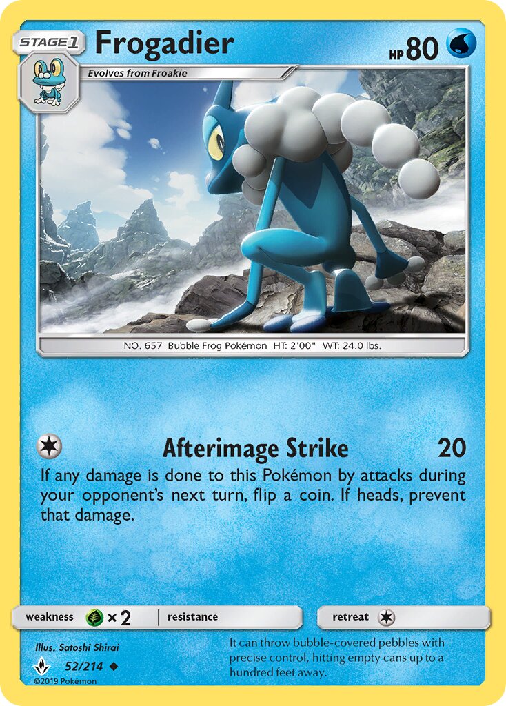 Frogadier 052/214 — Unbroken Bonds (English Pokémon TCG card)