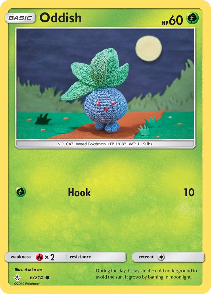 Oddish 006/214 — Unbroken Bonds (English Pokémon TCG card)