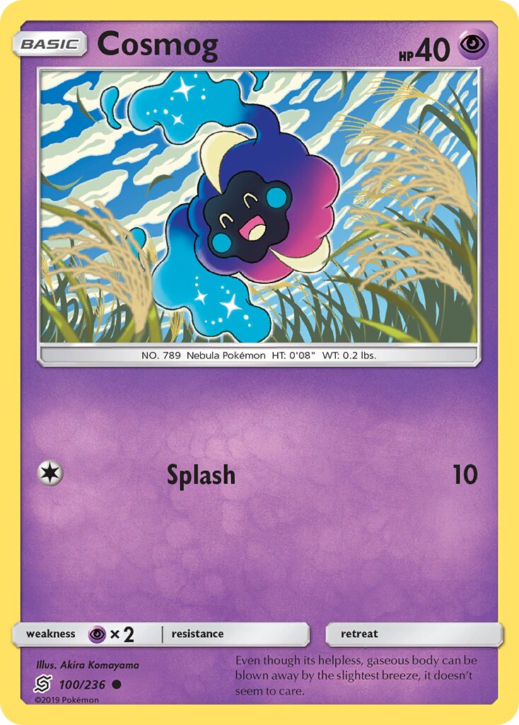 Cosmog 100/236 — Unified Minds (English Pokémon TCG card)