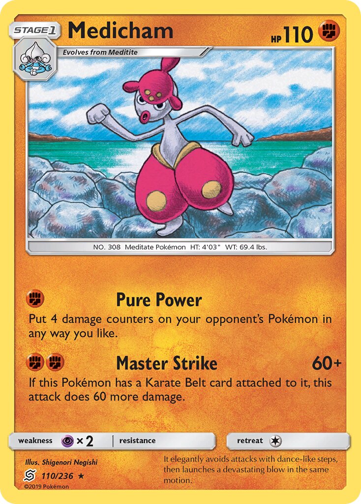 Medicham 110/236 — Unified Minds (English Pokémon TCG card)