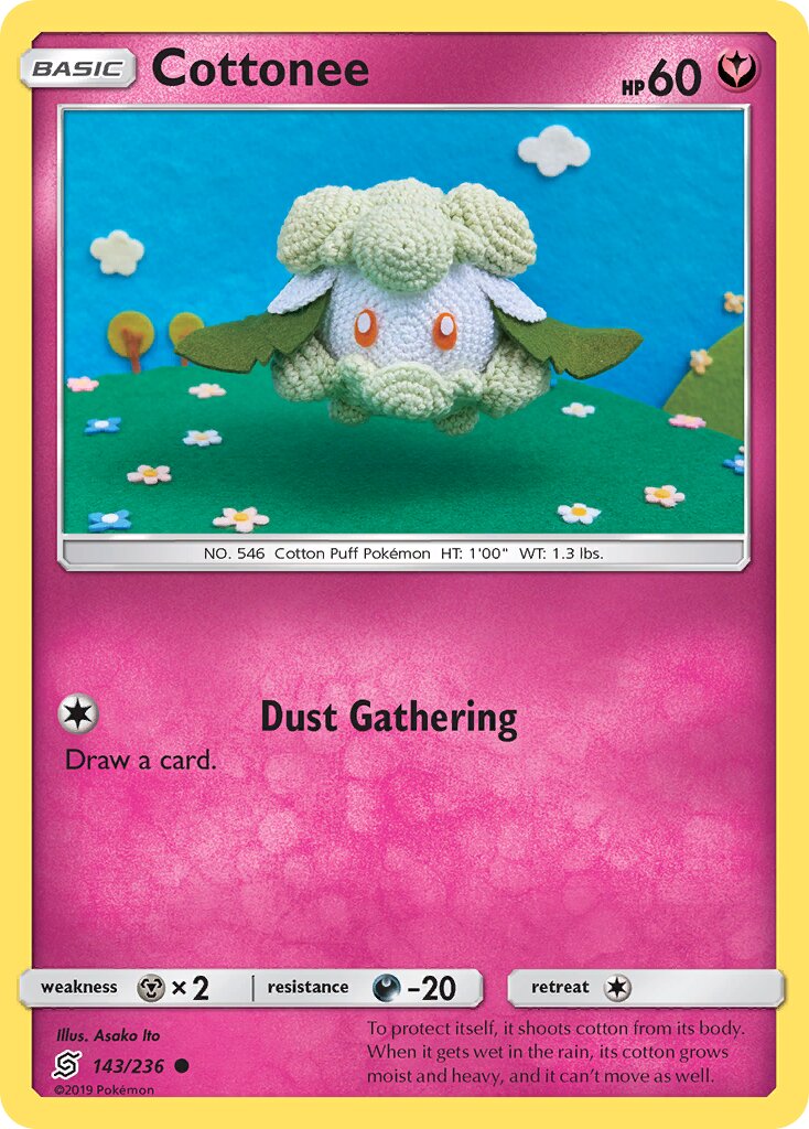 Cottonee 143/236 — Unified Minds (English Pokémon TCG card)
