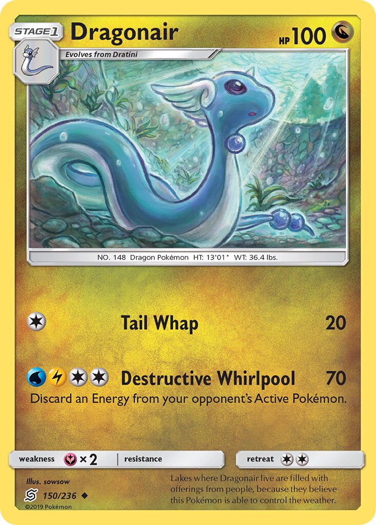 Dragonair 150/236 — Unified Minds (English Pokémon TCG card)
