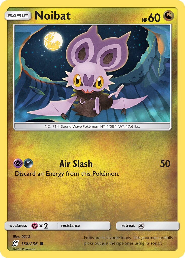 Noibat 158/236 — Unified Minds (English Pokémon TCG card)