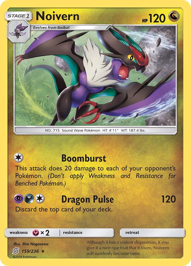 Noivern 159/236 — Unified Minds (English Pokémon TCG card)