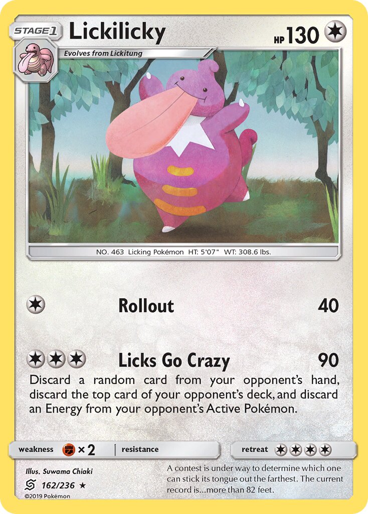 Lickilicky 162/236 — Unified Minds (English Pokémon TCG card)