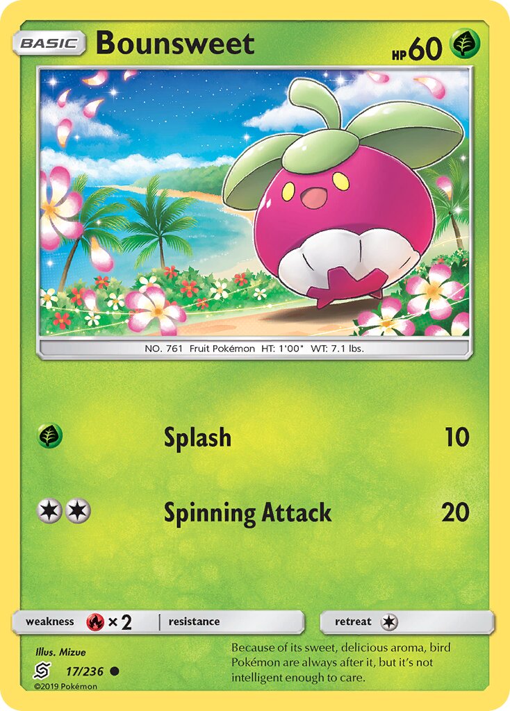 Bounsweet 017/236 — Unified Minds (English Pokémon TCG card)