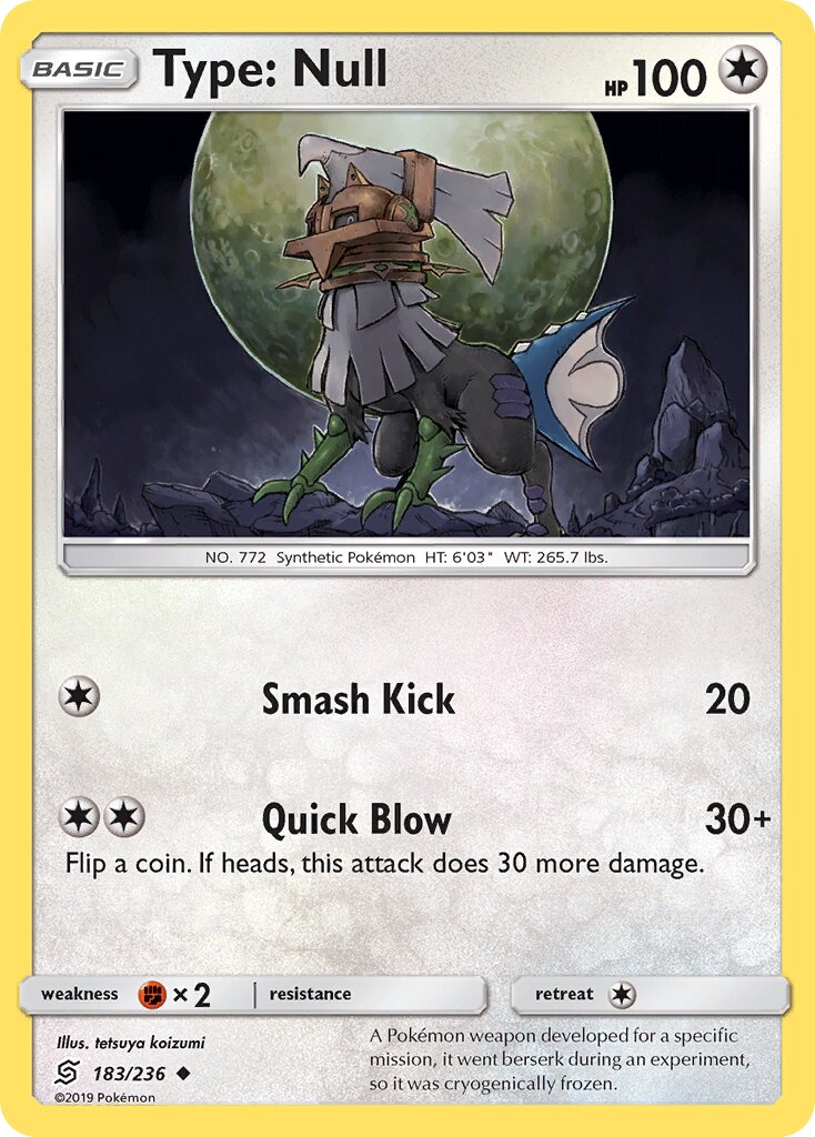 Type: Null 183/236 — Unified Minds (English Pokémon TCG card)