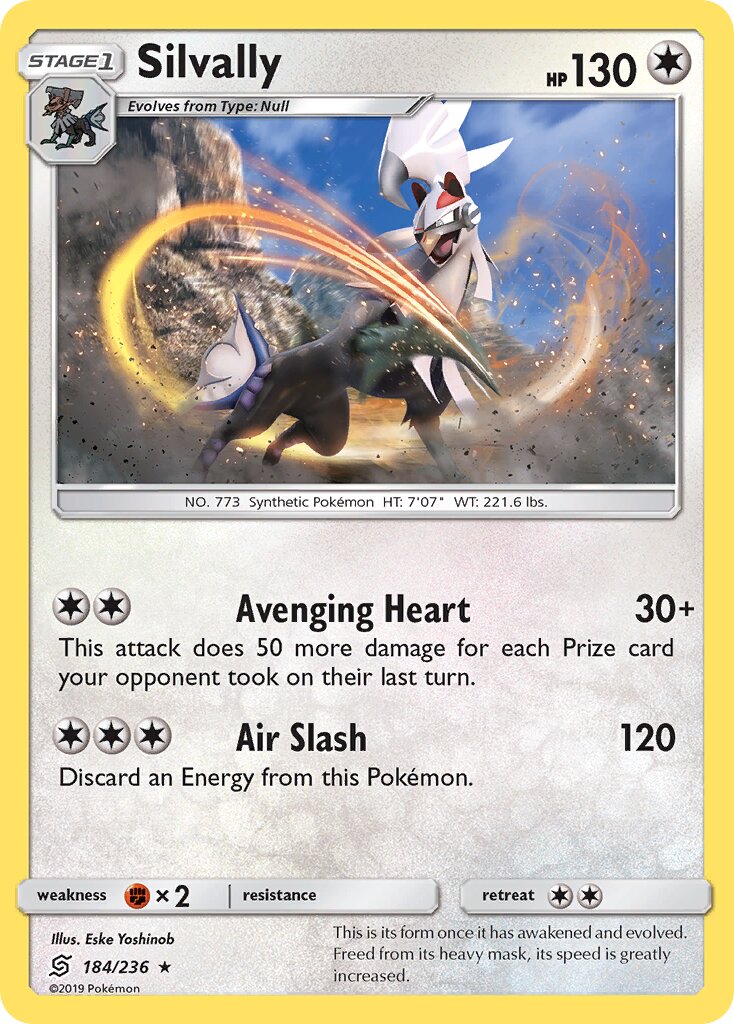 Silvally 184/236 — Unified Minds (English Pokémon TCG card)