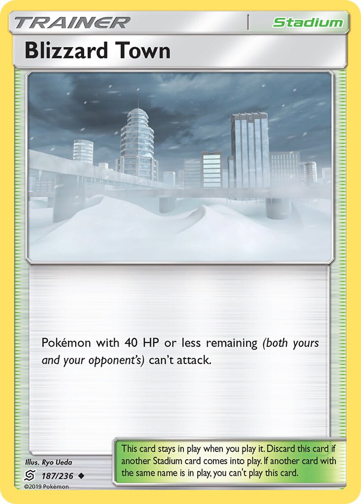 Blizzard Town 187/236 — Unified Minds (English Pokémon TCG card)