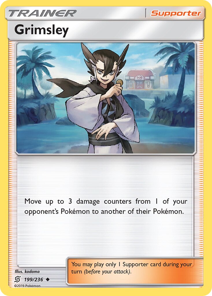 Grimsley 199/236 — Unified Minds (English Pokémon TCG card)