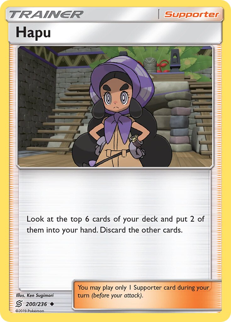 Hapu 200/236 — Unified Minds (English Pokémon TCG card)